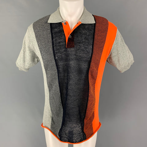 JUNYA WATANABE Size M Grey Orange Knitted Not Listed Polo