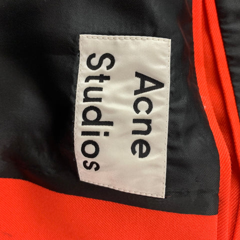 ACNE STUDIOS Size 42 Orange Cotton / Polyester Notch Lapel Suit