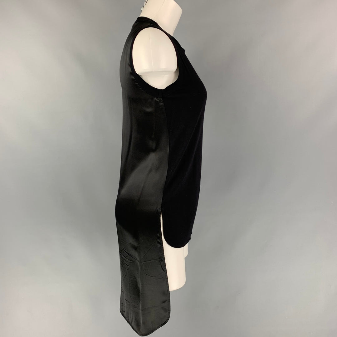 GIAMBATTISTA VALLI Size XXS Black Viscose / Silk Dress Top