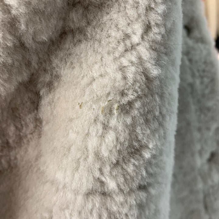 IRO Size L Grey Black Shearling Oversized Jacket