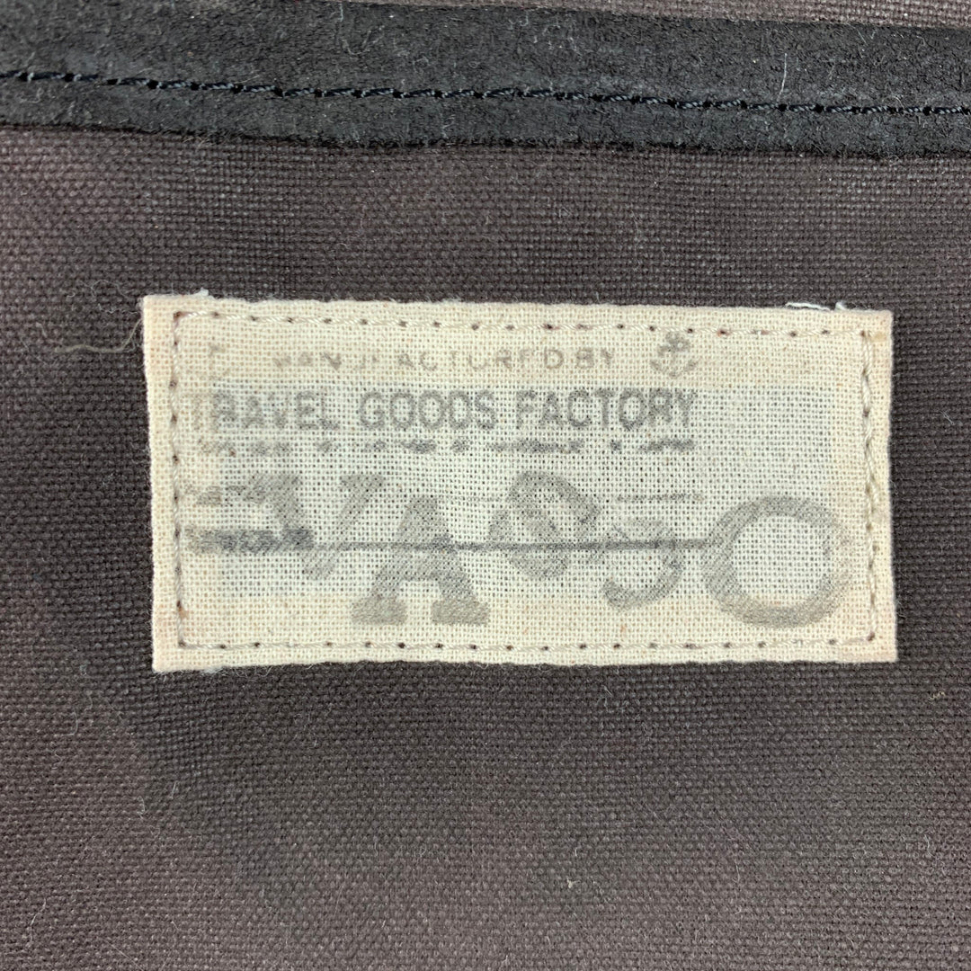FÁBRICA DE PRODUCTOS DE VIAJE Bolsos mensajeros de cuero de lona marrón