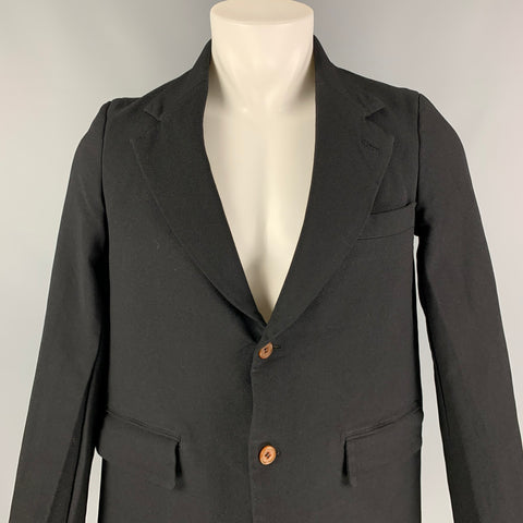 COMME des GARCONS HOMME PLUS Taille XS Manteau de sport en polyester noir