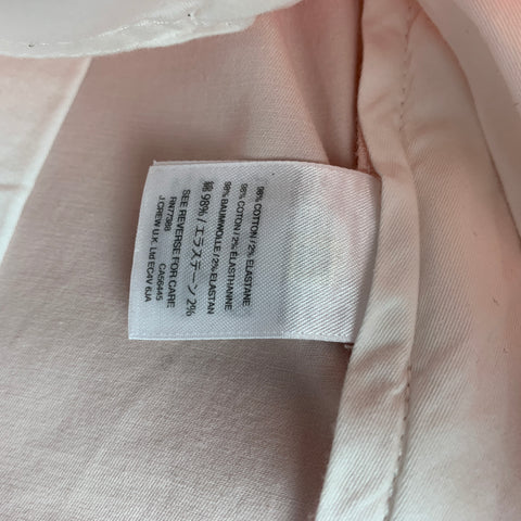 J.CREW Stretch Taille 34 Short en coton rose avec braguette zippée
