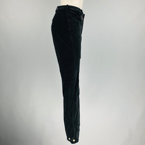 RALPH LAUREN Taille 8 Pantalon décontracté en coton élasthanne noir