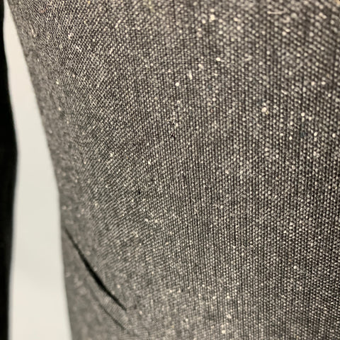 THEORY Size 38 Charcoal Heather Wool Blend Notch Lapel Sport Coat