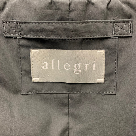 ALLEGRI Size XL Black Nylon Patch Pocket Zip Up Jacket