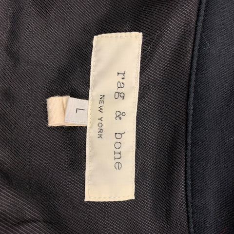 RAG & BONE Size L Black Cotton Button Up Long Sleeve Shirt