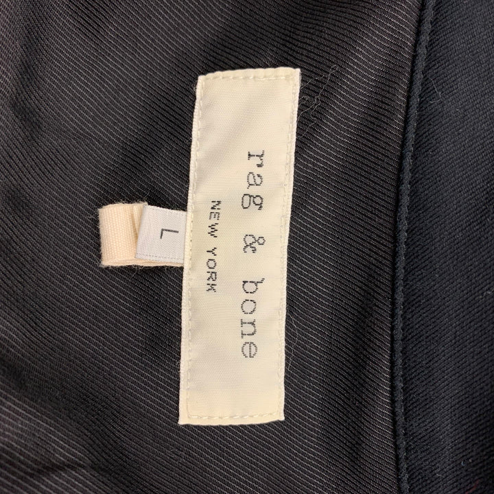 RAG & BONE Size L Black Cotton Button Up Long Sleeve Shirt