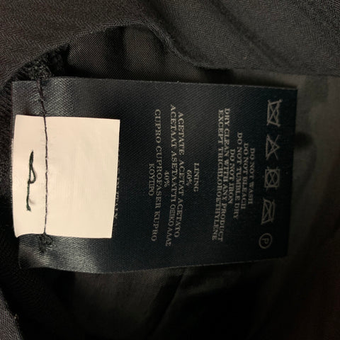 BURBERRY PRORSUM Size 34 Black Wool Button Fly Dress Pants