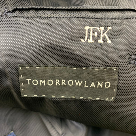 TOMORROWLAND Talla 34 Traje de esmoquin con solapa de pico de lana negra