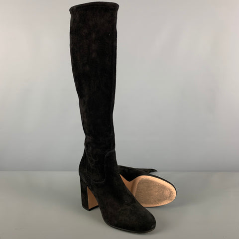 GIANVITO ROSSI Size 7.5 Black Pull On Boots