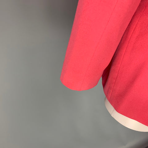 FERAUD Size 12 Pink Cashmere Notch Lapel Jacket Blazer