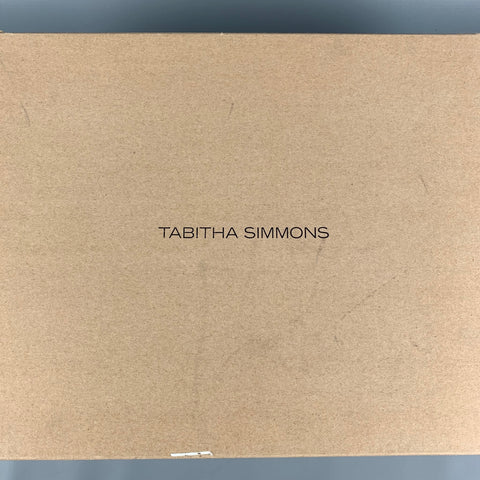 TABITHA SIMMONS Talla 8.5 Botines con plataforma de cuero negro