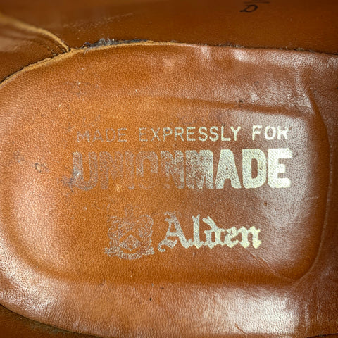 ALDEN Size 11 Brown Distressed Suede Lace Up Shoes