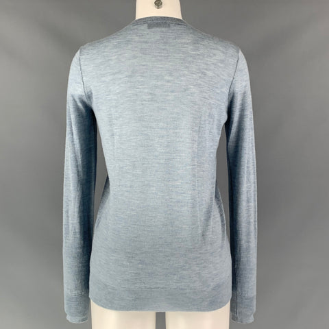 JOSEPH Size M Light Blue Cashmere Solid Pullover