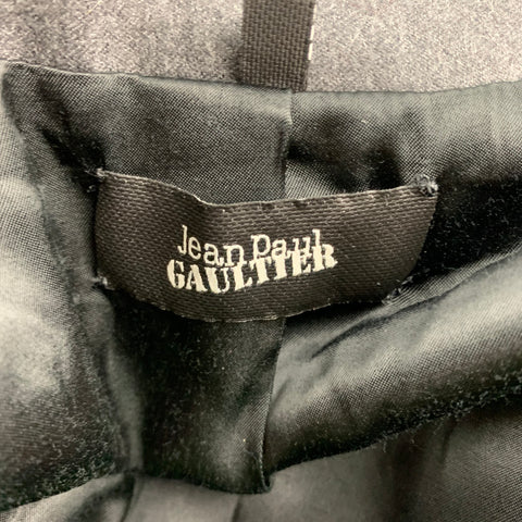 JEAN PAUL GAULTIER Size 40 Dark Gray Wool Cashmere Cropped Jacket