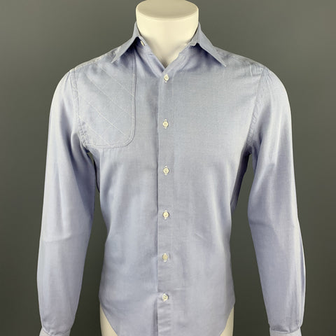 MICHAEL BASTIAN Size S Light Blue Cotton Button Up Long Sleeve Shirt