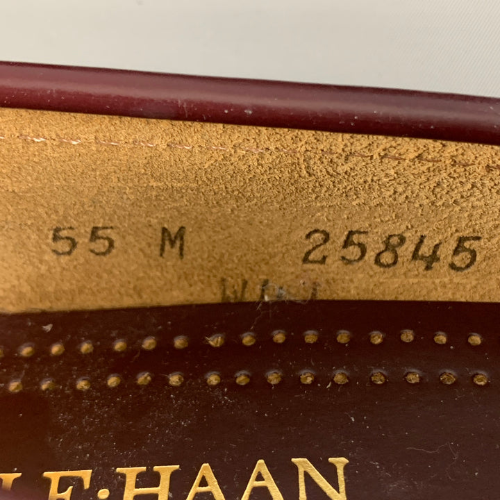 COLE HAAN Size 5.5 Burgundy Leather Loafer Flats