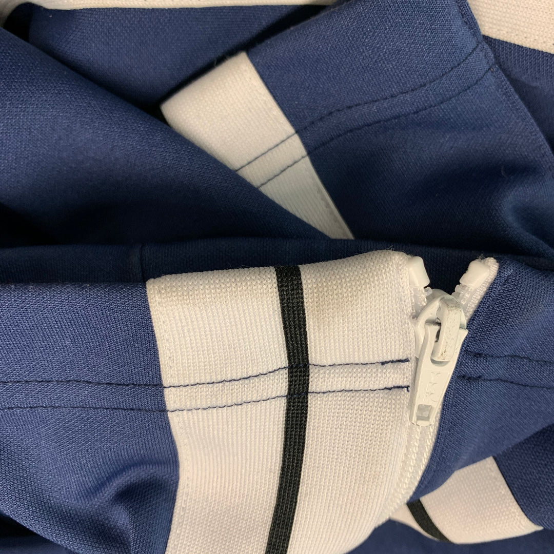 PALM ANGELS Size XXS Blue White Polyester Stripe Joggers Casual Pants