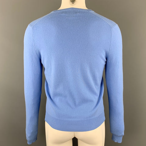 POLO by RALPH LAUREN Size S Light Blue Cashmere V-Neck Pullover