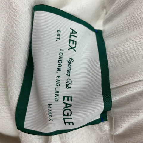 ALEX EAGLE Size XS White Cotton Elastic Waistband Casual Pants