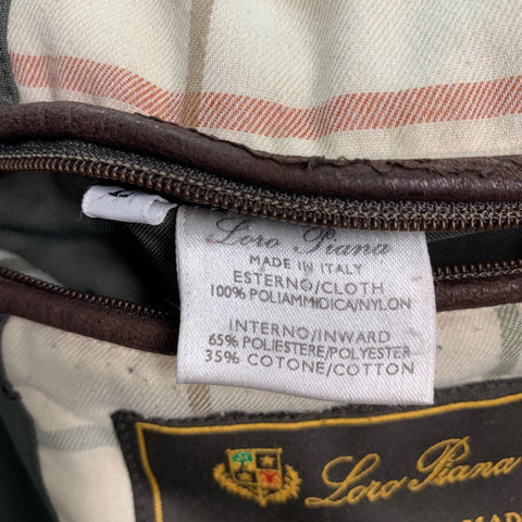 LORO PIANA Size L Green Poliammide Jacket
