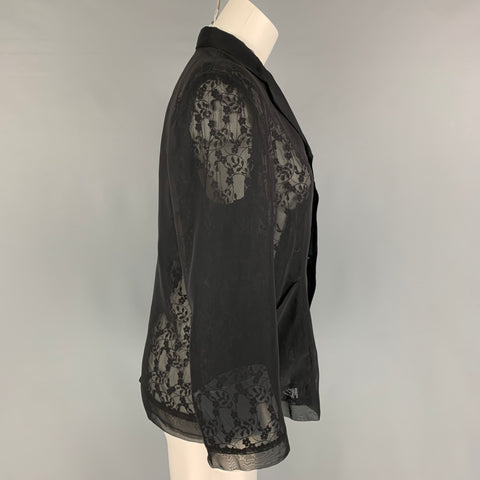 COMME des GARCONS Taille L Black See Through Jacket Blazer