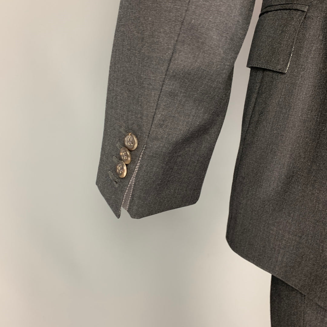 THOM BROWNE for BARNEY'S Size 38 Grey Notch Lapel Suit
