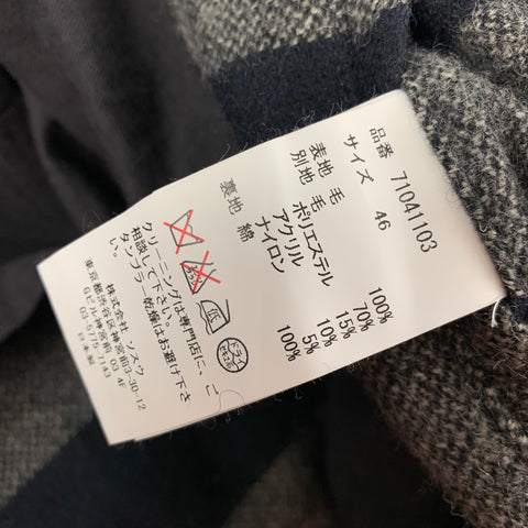MAISON MIHARA YASUHIRO Size 36 Black Grey Mixed Fabrics Jacket