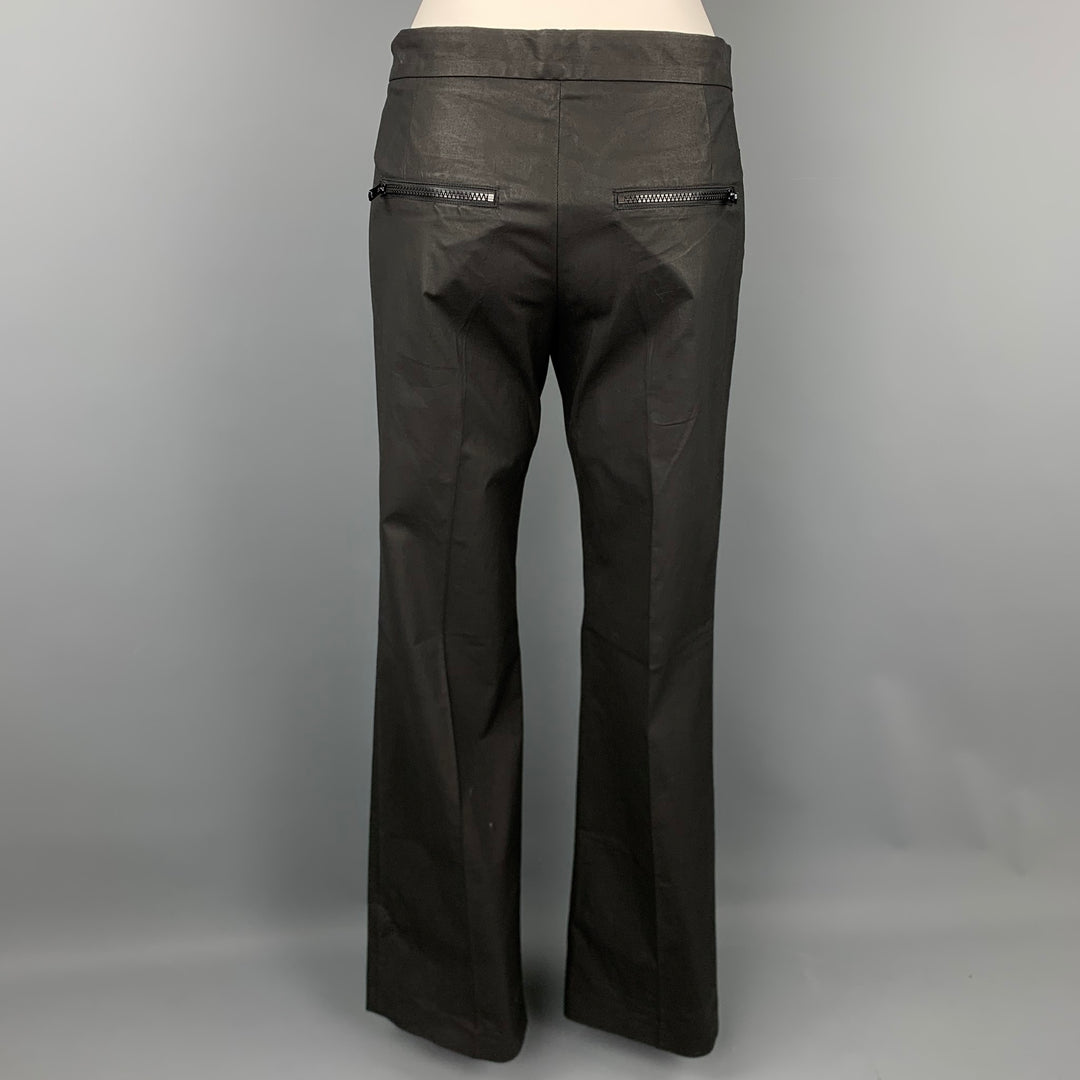 JOSEPH Pantalones casuales de pierna recta en mezcla de algodón color pizarra talla M