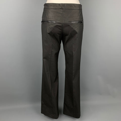 JOSEPH Size M Slate Cotton Blend Straight Leg Casual Pants