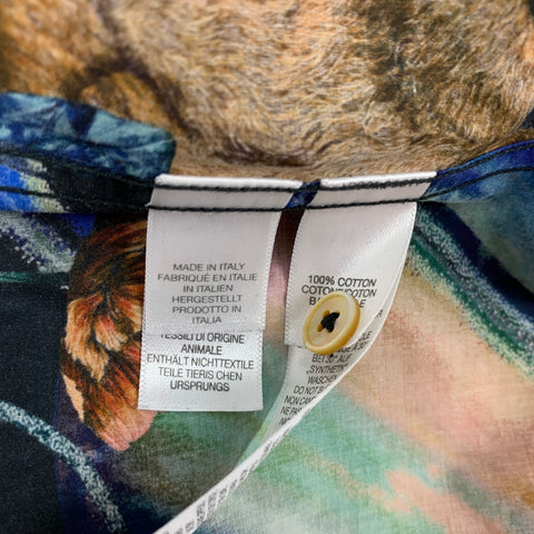 PAUL SMITH Size L Multi-Color Floral Cotton Button Down Long Sleeve Shirt