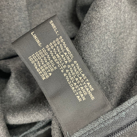 RALPH LAUREN Black Label Size 2 Charcoal Wool Narrow Leg Dress Pants