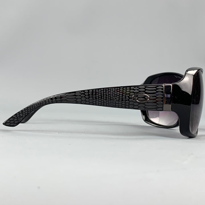 OSCAR DE LA RENTA Grey Textured Acetate Sunglasses