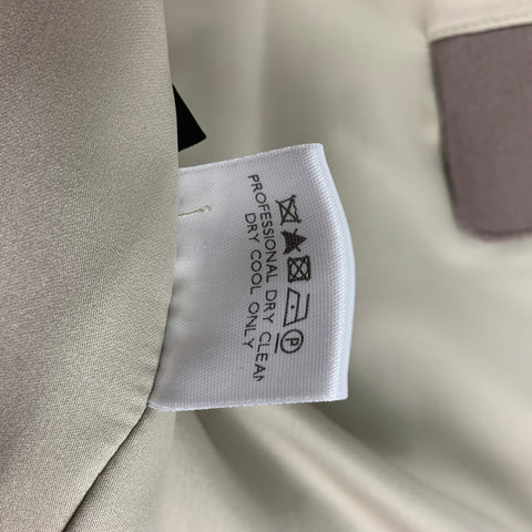 LORO PIANA Size L Taupe Cashmere Hidden Placket Strom System Jacket