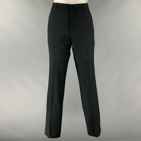 CALVIN KLEIN COLLECTION Taille 34 Smoking à revers en laine unie noire