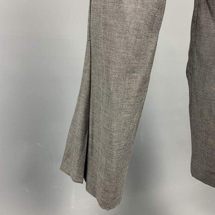KOHSHIN SATOH Size 30 Grey Heather Polyester Blend Casual Pants