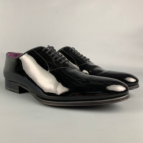TO BOOT NY Size 8 Black Leather Lace Up Shoes