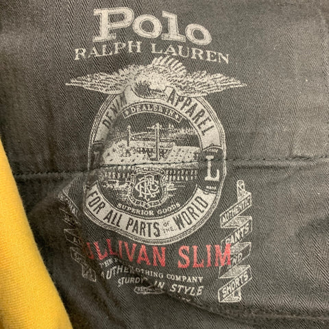POLO by RALPH LAUREN Size 36 Green Navy Blackwatch Plaid Cotton Casual Pants