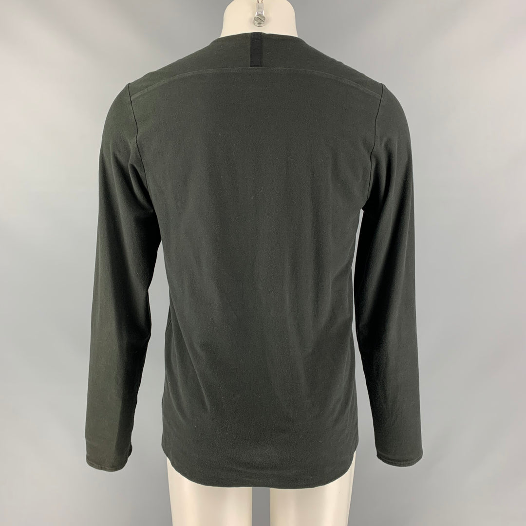 VOLGA VOLGA Size M Charcoal Solid Long Sleeve T-shirt