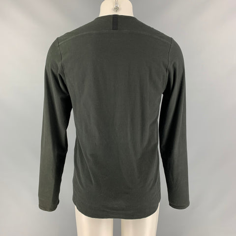 VOLGA VOLGA Size M Charcoal Solid Long Sleeve T-shirt