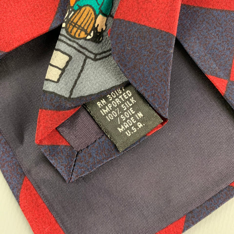 PEANUTS Multi-Color Cartoon Silk Tie