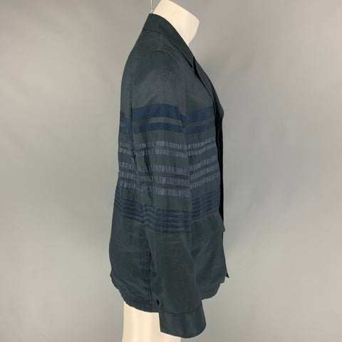 TOMORROWLAND Size M Dark Blue Shimmery Cotton Polyester Sport Coat