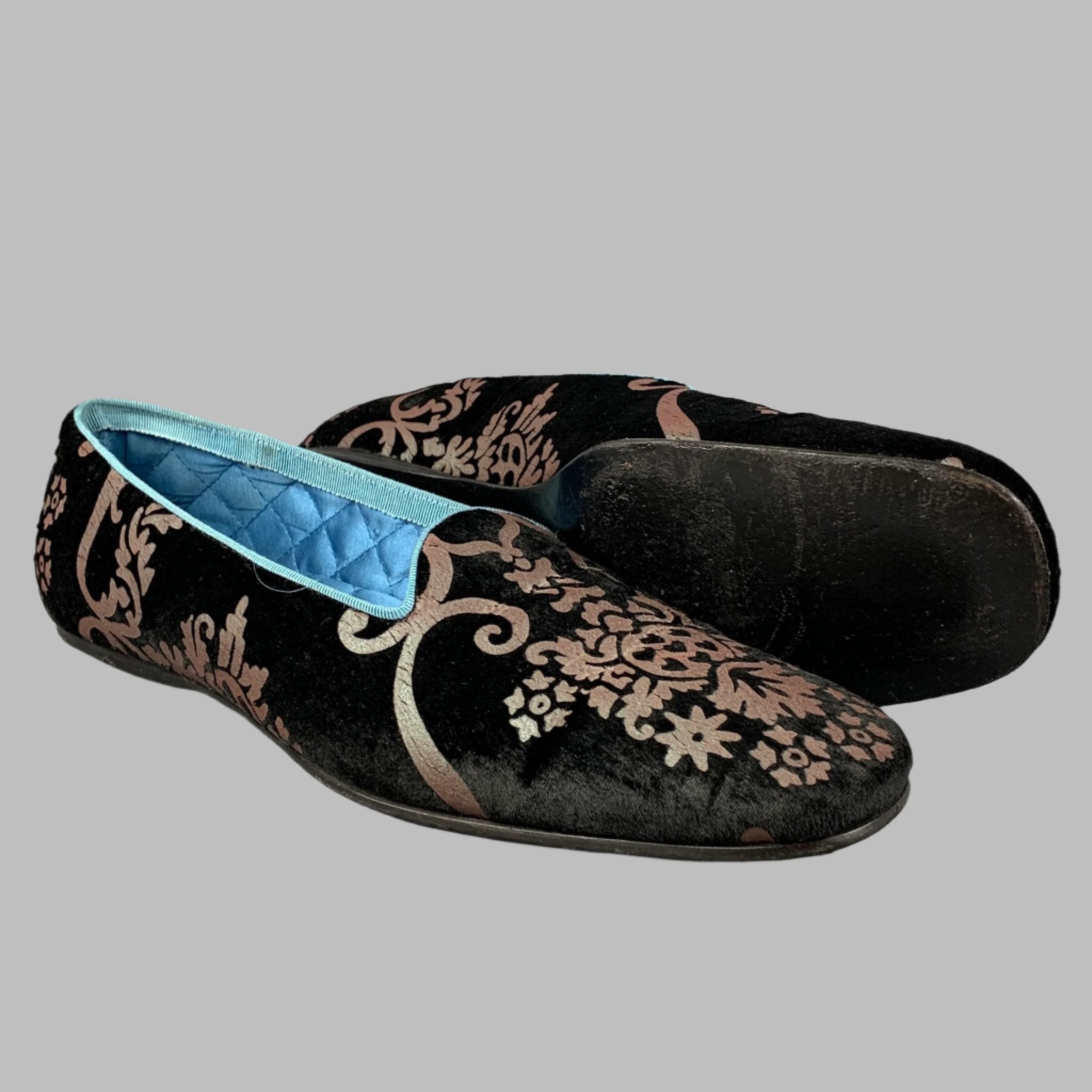 2003SS GUCCI by Tom Ford 和柄刺繍シルクスカーフ 00s Vintage GUCCI by Tom Ford 2003 Size 9 Black Floral Jacquard