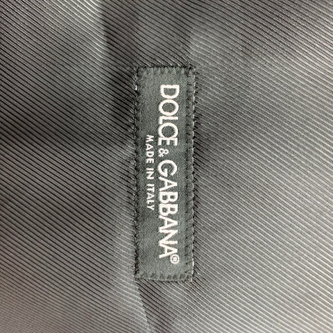 DOLCE & GABBANA Size 46 Black Wool Silk Buttoned Vest