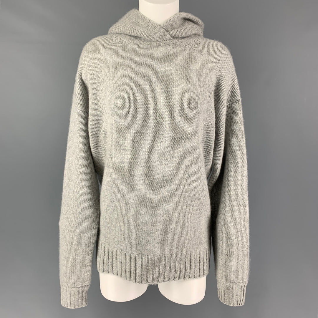 Louis Vuitton D-Ring Detail Cashmere Pullover Heather Grey. Size S0