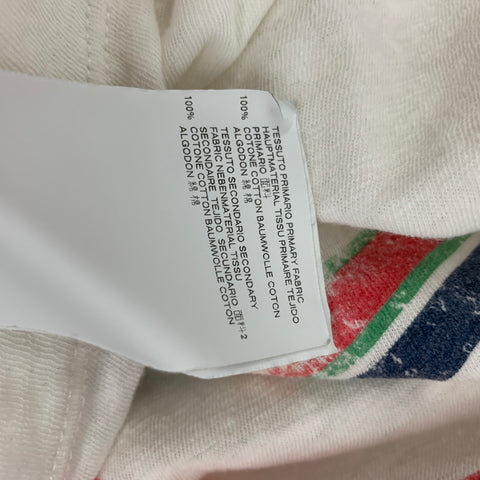 DSQUARED2 Size XL White Nevada Graphic Cotton T-shirt