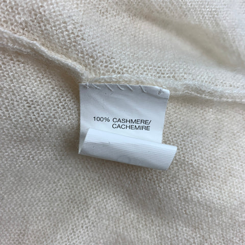 MAGASCHONI Size XS Cream Cashmere Open Front Cardigan