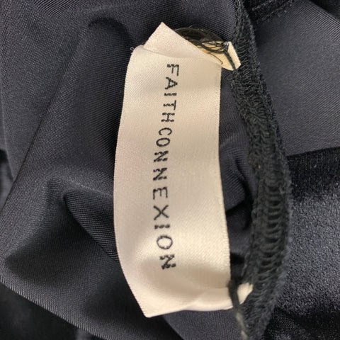 FAITH CONNEXION Size S Black Polyamide Velvet Body Suit