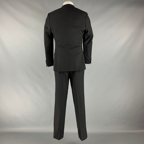 TREND Size 38 Black Wool Single breasted Tuxedo